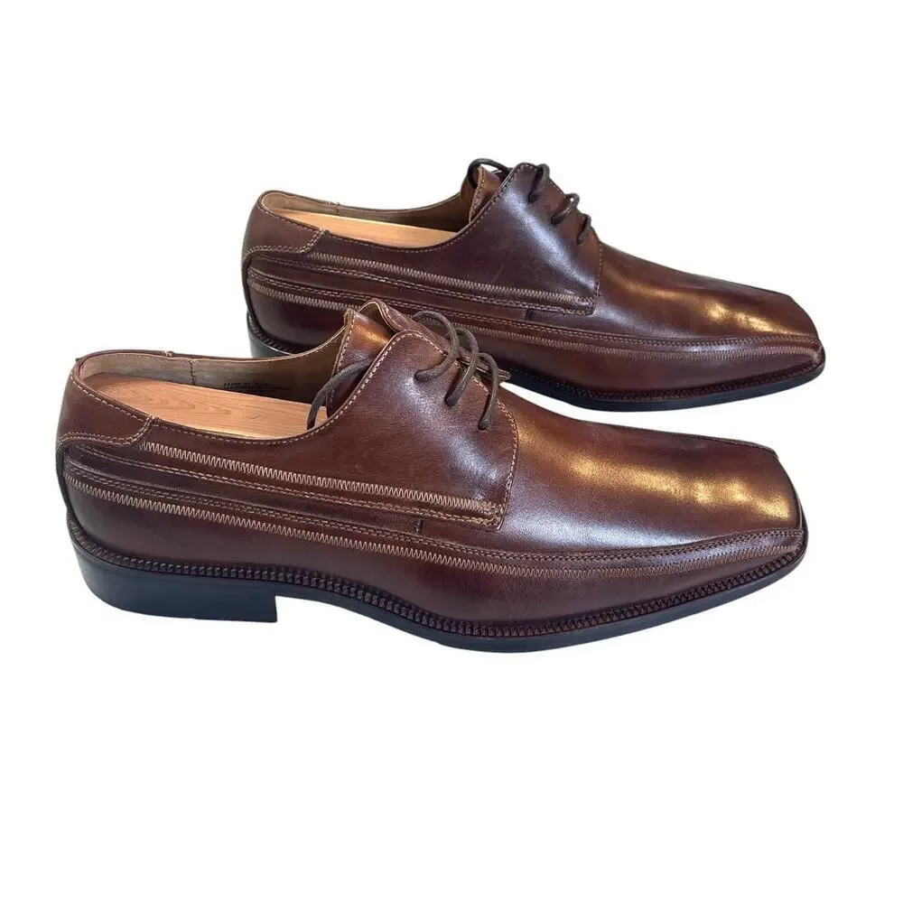 Stacy Adams Hanson Men’s Leather Dress Shoes Brown Size 8.5M New in Box Oxford